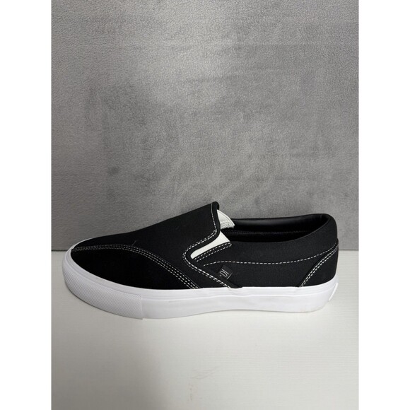 Clearweather Dodds Slip On Skate Shoes Black Canvas Suede Men’s 8.5 Women’s 10 main image 9